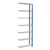 Schulte Anbauregal Steckregal MULTIplus85 3000 x 1000 x 300 mm 7 Fachböden Kreuzstrebe RAL 5010 enzianblau