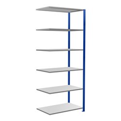 Schulte Anbauregal Steckregal MULTIplus85 2500 x 1000 x 600 mm 6 Fachböden Kreuzstrebe RAL 5010 enzianblau