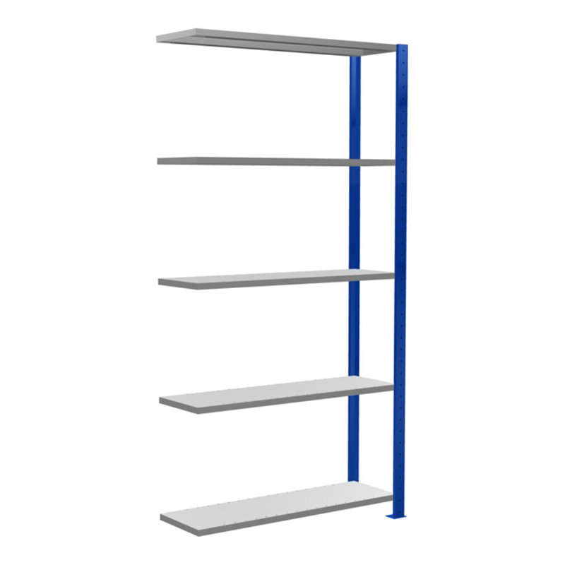 Schulte Anbauregal Steckregal MULTIplus85 2000 x 1000 x 300 mm 5 Fachböden Kreuzstrebe RAL 5010 enzianblau