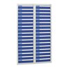 Stumpf Schubladenschrank Serie ESTA, 34 Schubladen enzianblau (34x100mm)
