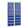 Stumpf Schubladenschrank Serie ESTA, 26 Schubladen enzianblau (18x100, 8x200mm)