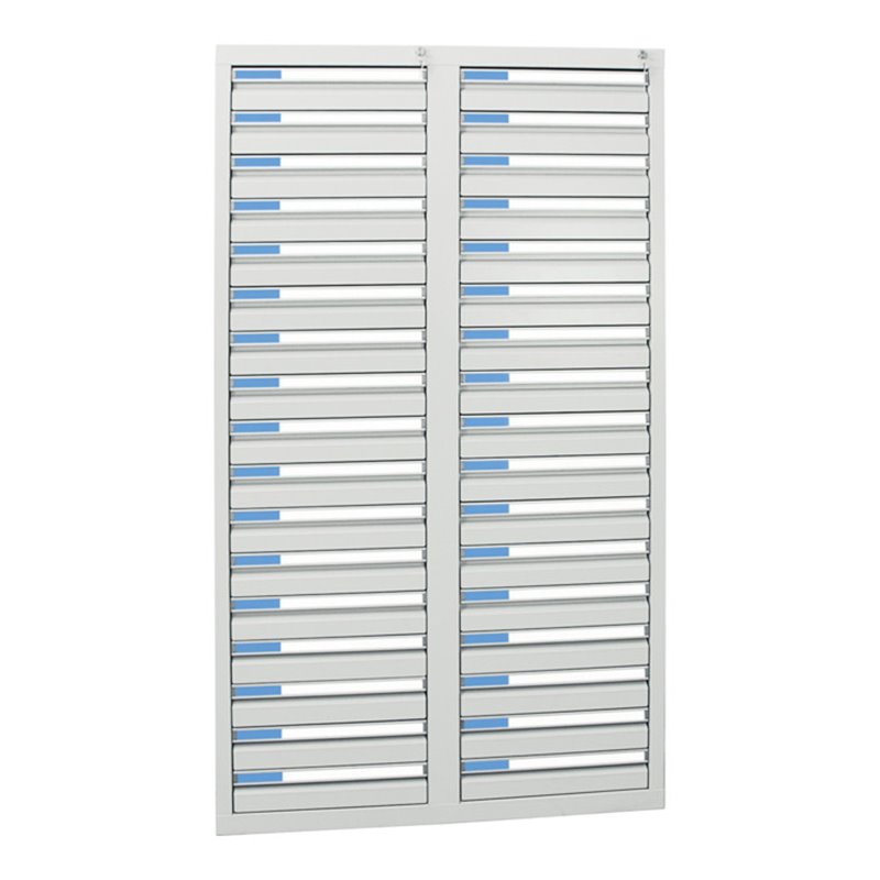 Stumpf Schubladenschrank Serie ESTA, 34 Schubladen lichtgrau (34x100mm)