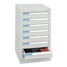 Stumpf Schubladenschrank Serie ESTA, 8 Schubladen lichtgrau (8x100mm)