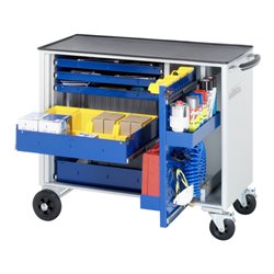 Rau Werkzeugwagen mit 5 Schubladen Metall BxTxH 1025x520x890mm