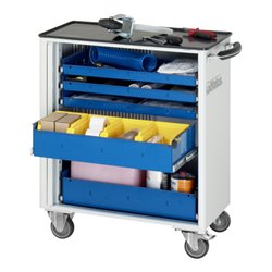 Rau Werkzeugwagen mit 5 Schubladen Metall BxTxH 725x400x860mm