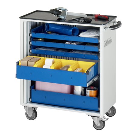 Rau Werkzeugwagen mit 5 Schubladen Metall BxTxH 725x400x860mm