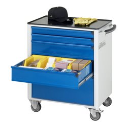 Rau Werkzeugwagen mit 5 Schubladen Metall BxTxH 700x500x860mm