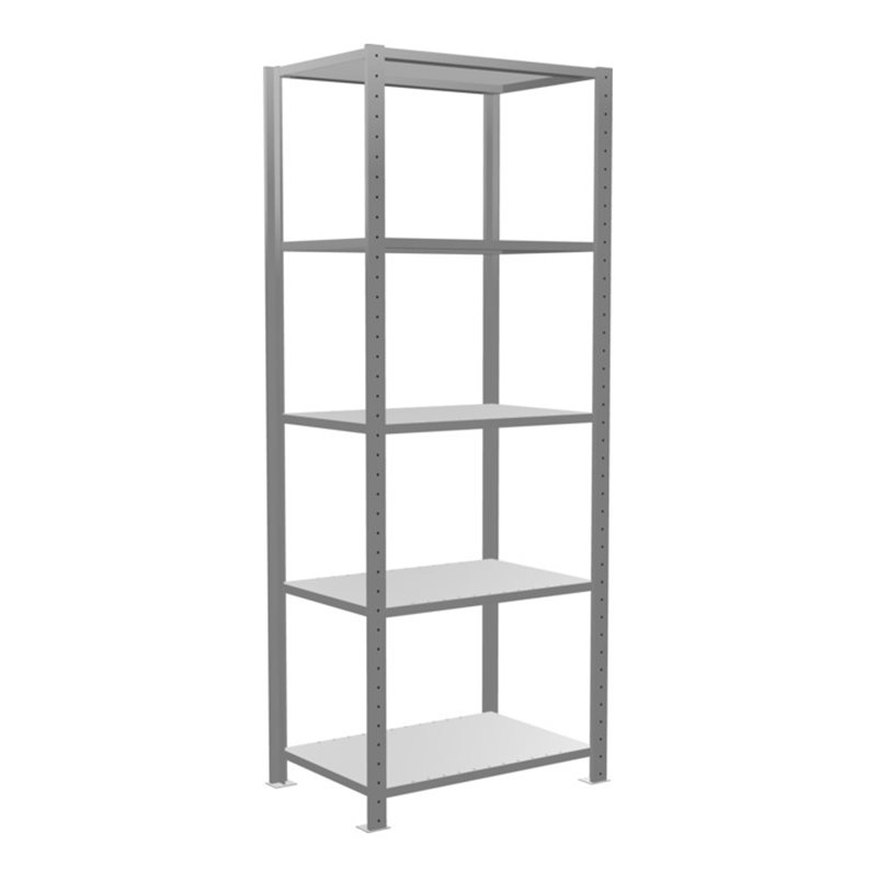 Schulte Grundregal 'Steckregal MULTIplus150', 2000 x 750 x 500 mm Abmessung, 5 Fachböden, Kreuzstrebe verzinkt