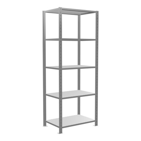 Schulte Grundregal 'Steckregal MULTIplus150', 2000 x 750 x 500 mm Abmessung, 5 Fachböden, Kreuzstrebe verzinkt