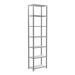 Schulte Grundregal 'Steckregal MULTIplus150', 3000 x 750 x 400 mm Abmessung, 7 Fachböden, Kreuzstrebe verzinkt