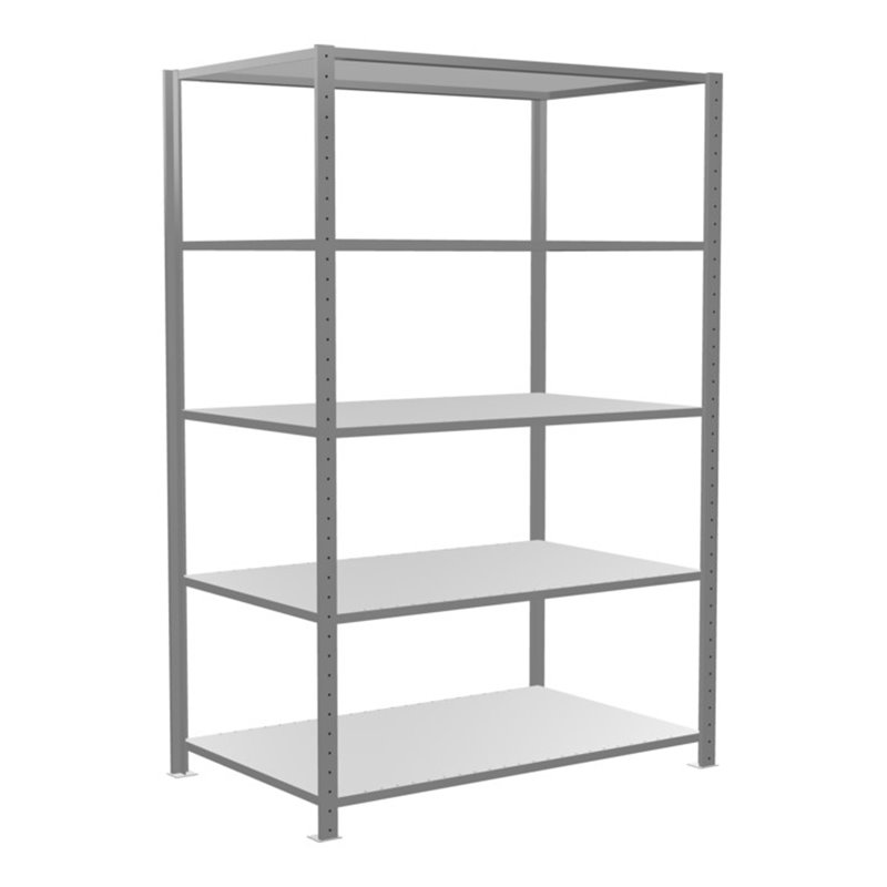 Schulte Grundregal Steckregal MULTIplus150 2000 x 1300 x 800 mm 5 Fachböden Kreuzstrebe verzinkt