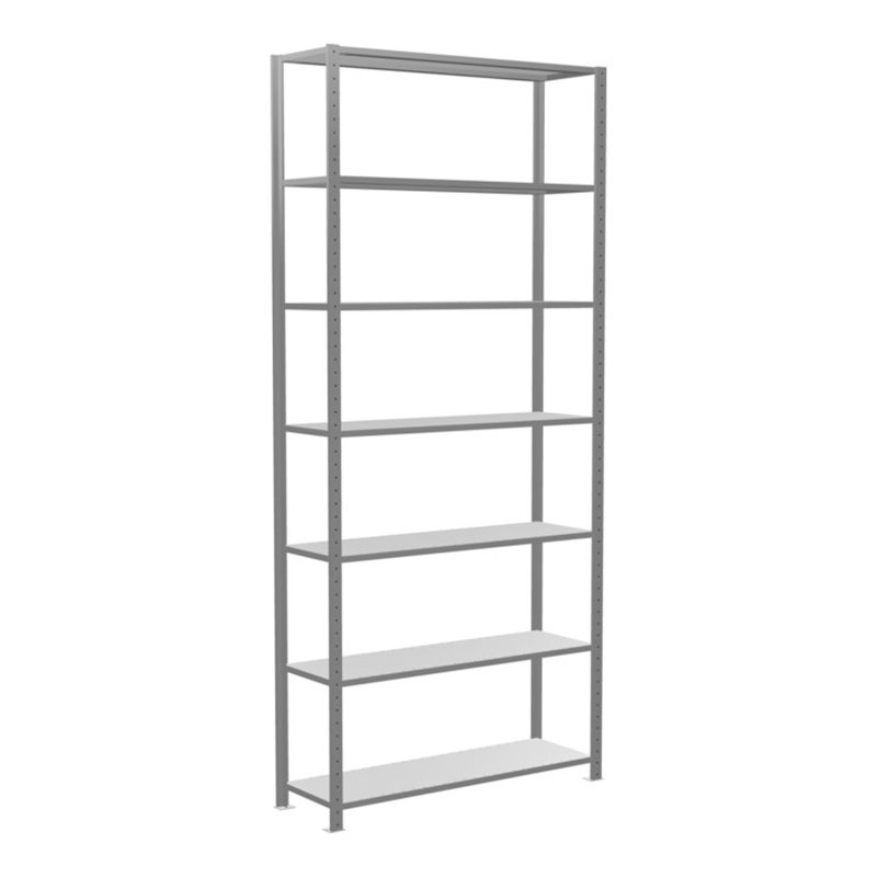 Schulte Grundregal 'Steckregal MULTIplus150', 3000 x 1300 x 400 mm Abmessung, 7 Fachböden, Kreuzstrebe verzinkt