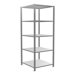 Schulte Grundregal 'Steckregal MULTIplus150', 2000 x 750 x 800 mm, 5 Fachböden, Kreuzstrebe verzinkt