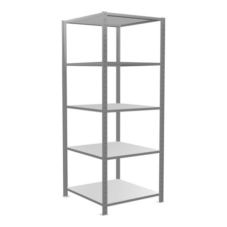 Schulte Grundregal 'Steckregal MULTIplus150', 2000 x 750 x 800 mm, 5 Fachböden, Kreuzstrebe verzinkt