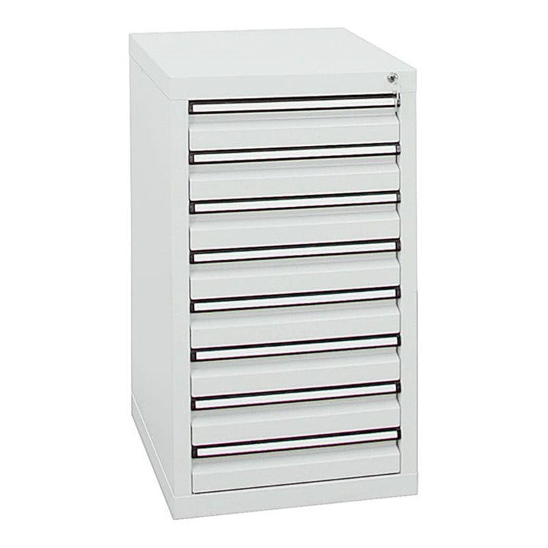 Stumpf Schubladenschrank Serie STS 410, 8 Schubladen lichtgrau (8x100mm)
