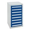 Stumpf Schubladenschrank Serie T-100/35-1, 8 Schubladen enzianblau (8x100mm)