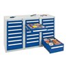 Stumpf Schubladenschrank Serie T-100/35-3, 21 Schubladen enzianblau (18x100, 3x200mm)