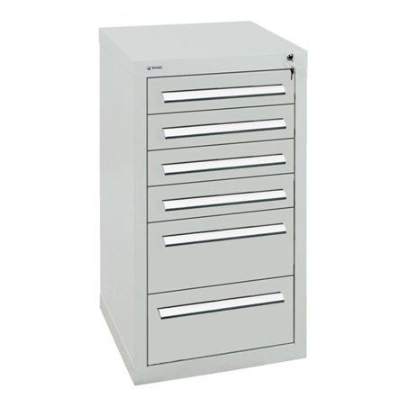 Stumpf Schubladenschrank Serie T-100/35-1, 6 Schubladen lichtgrau (4x100, 2x200mm)