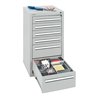 Stumpf Schubladenschrank Serie T-100/35-1, 6 Schubladen lichtgrau (4x100, 2x200mm)