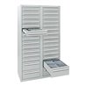 Stumpf Schubladenschrank Serie T-100/35-4, 30 Schubladen lichtgrau (26x100, 4x200mm)
