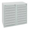 Stumpf Schubladenschrank Serie T-100/35-2, 16 Schubladen lichtgrau (16x100mm)