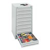 Stumpf Schubladenschrank Serie T-100/35-1, 8 Schubladen lichtgrau (8x100mm)