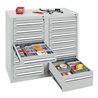 Stumpf Schubladenschrank Serie T-100/35-2, 14 Schubladen lichtgrau (12x100, 2x200mm)