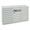 Stumpf Schubladenschrank Serie T-100/35-3, 24 Schubladen lichtgrau (24x100mm)
