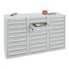 Stumpf Schubladenschrank Serie T-100/35-3, 24 Schubladen lichtgrau (24x100mm)