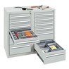 Stumpf Schubladenschrank Serie T-100/35-2, 12 Schubladen lichtgrau (8x100, 4x200mm)