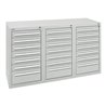 Stumpf Schubladenschrank Serie T-100/35-3, 21 Schubladen lichtgrau (18x100, 3x200mm)