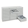 Stumpf Schubladenschrank Serie T-100/35-3, 21 Schubladen lichtgrau (18x100, 3x200mm)