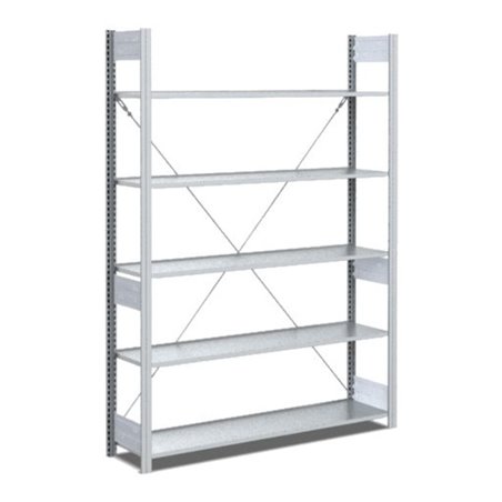 Bito Fachbodenregal / Archivregal Typ:EL L1008xH1850xT324 mm, Grundfeld 70 kg glanzverzinkt