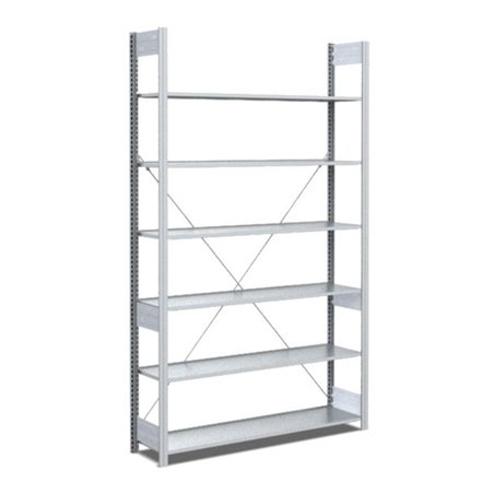 Bito Fachbodenregal / Archivregal Typ:EL L1008xH2200xT324 mm, Grundfeld 70 kg glanzverzinkt