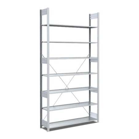 Bito Fachbodenregal / Archivregal Typ:EL L1058xH2500xT324 mm, Grundfeld 70 kg glanzverzinkt