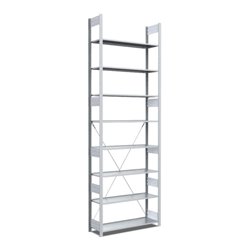 Bito Fachbodenregal / Archivregal Typ:EL L808xH3000xT324 mm, Grundfeld 70 kg glanzverzinkt