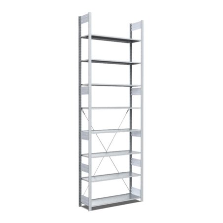 Bito Fachbodenregal / Archivregal Typ:EL L808xH3000xT324 mm, Grundfeld 70 kg glanzverzinkt