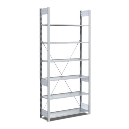 Bito Fachbodenregal / Archivregal Typ:EL L808xH2200xT324 mm, Grundfeld 70 kg glanzverzinkt