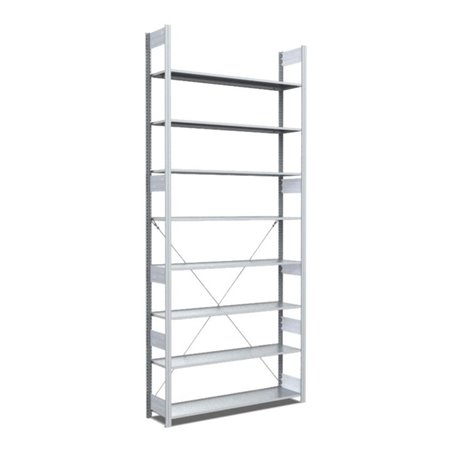 Bito Fachbodenregal / Archivregal Typ:EL L1058xH3000xT324 mm, Grundfeld 70 kg glanzverzinkt