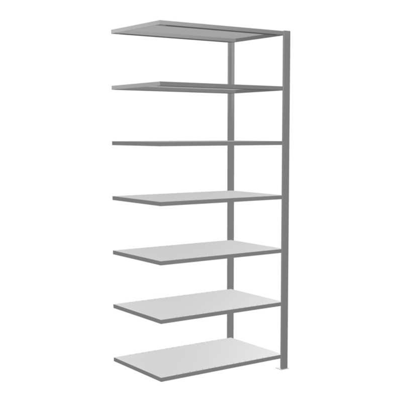 Schulte Anbauregal Büro-Steckregal MULTplus150 2300 x 1000 x 600 mm 7 Fachböden Längenriegel verzinkt ohne Mittelanschlag