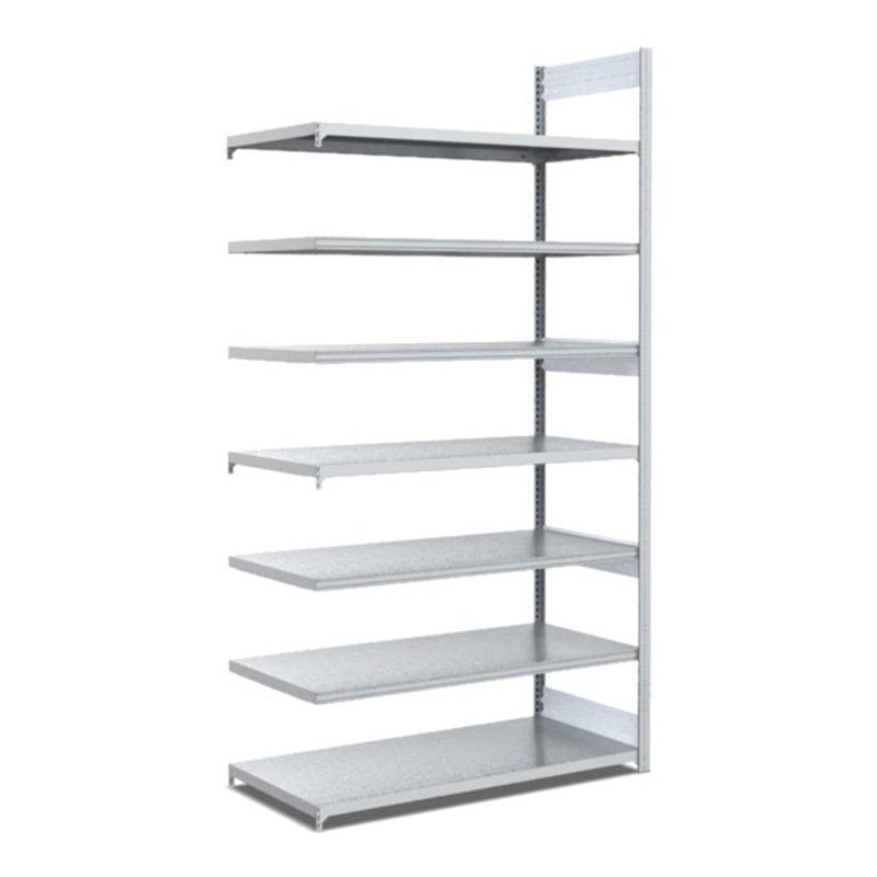 Bito Fachbodenregal / Archivregal zweiseitige Nutzung L1008xH2500xT624 mm, Anbaufeld 100 kg