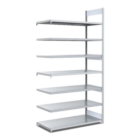 Bito Fachbodenregal / Archivregal zweiseitige Nutzung L1008xH2500xT624 mm, Anbaufeld 100 kg