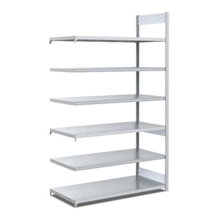 Bito Fachbodenregal / Archivregal zweiseitige Nutzung L1008xH2200xT624 mm, Anbaufeld 100 kg