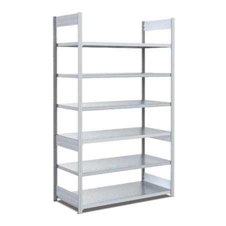 Bito Fachbodenregal / Archivregal zweiseitige Nutzung L1058xH2200xT624 mm, Grundfeld 100 kg