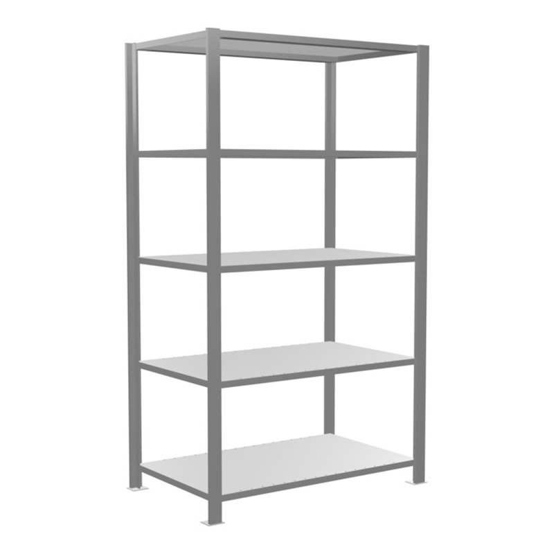 Schulte Grundregal Büro-Steckregal MULTplus150 1800 x 1000 x 600 mm 5 Fachböden Längenriegel verzinkt ohne Mittelanschlag