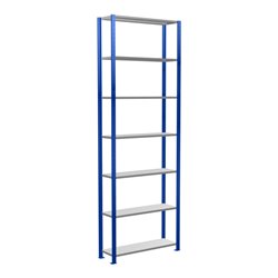 Schulte Grundregal Steckregal MULTIplus150 3000 x 1000 x 300 mm 7 Fachböden Kreuzstrebe RAL 5010/verzinkt