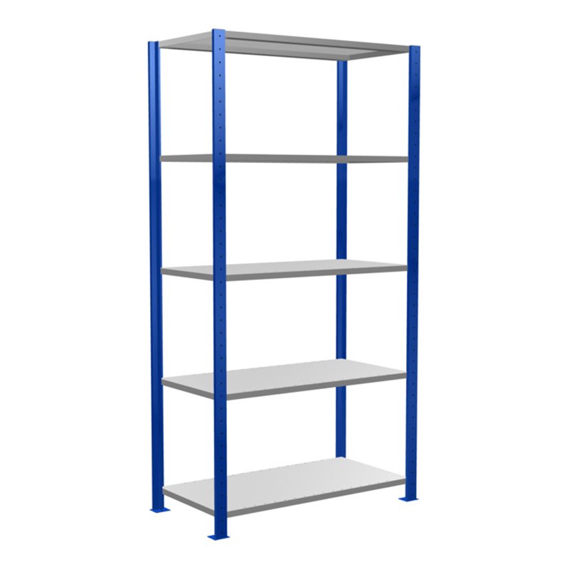 Schulte Grundregal Steckregal MULTIplus150 2000 x 1000 x 500 mm 5 Fachböden Kreuzstrebe RAL 5010/verzinkt