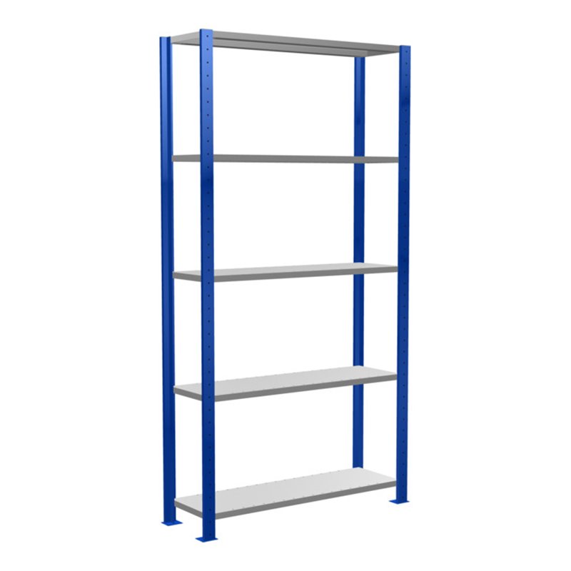 Schulte Grundregal Steckregal MULTIplus150 2000 x 1000 x 300 mm 5 Fachböden Kreuzstrebe RAL 5010/verzinkt