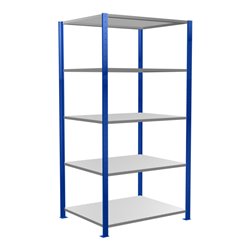 Schulte Grundregal Steckregal MULTIplus150 2000 x 1000 x 800 mm 5 Fachböden Kreuzstrebe RAL 5010/verzinkt