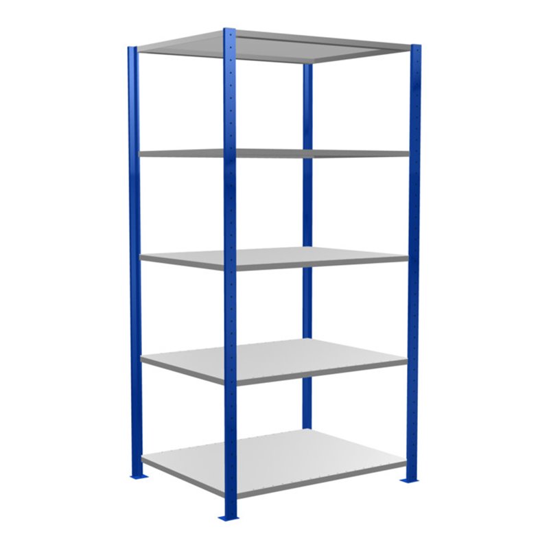 Schulte Grundregal Steckregal MULTIplus150 2000 x 1000 x 800 mm 5 Fachböden Kreuzstrebe RAL 5010/verzinkt